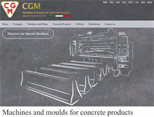 Tablet Screenshot of cgm-srl.com
